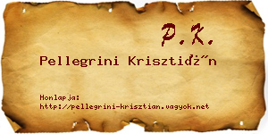 Pellegrini Krisztián névjegykártya