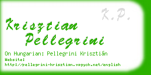 krisztian pellegrini business card